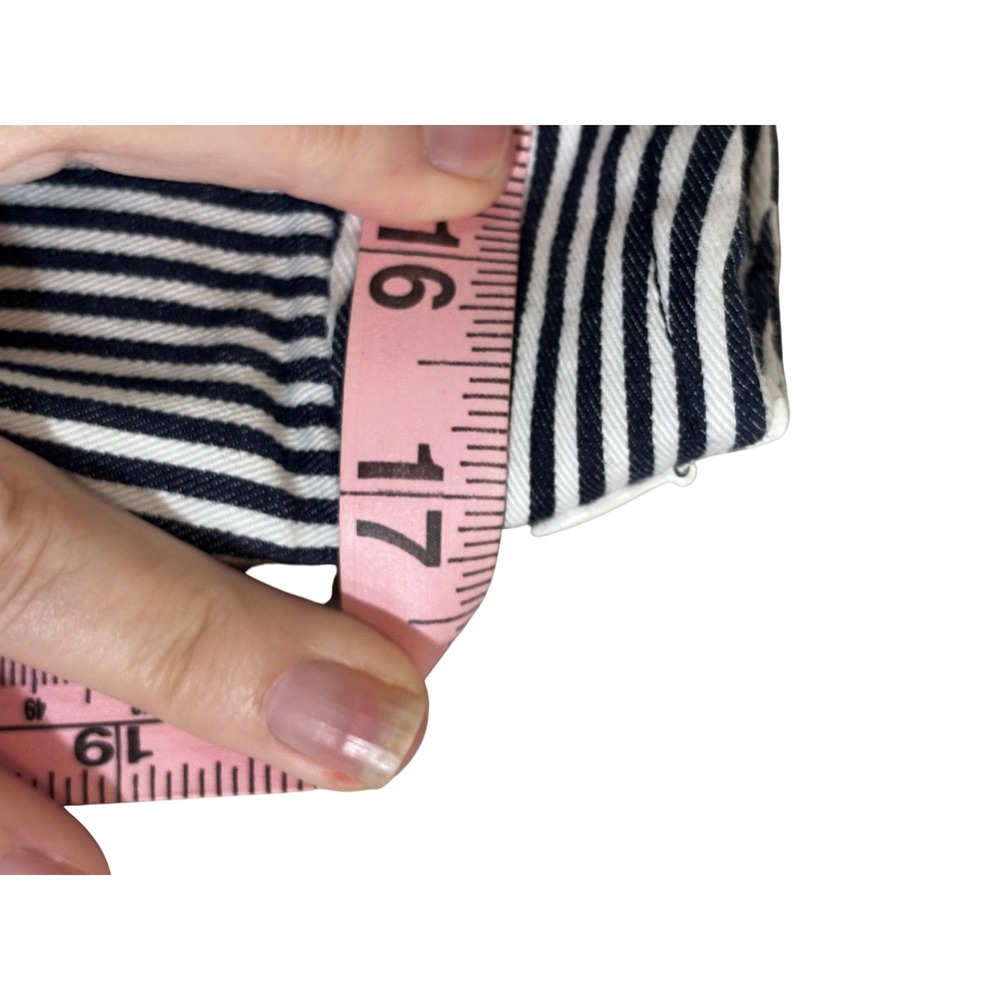 Trina Turk Magnifico Striped Sailor Shorts Women's High‎ Waist Button Nautical - Picture 9 of 13